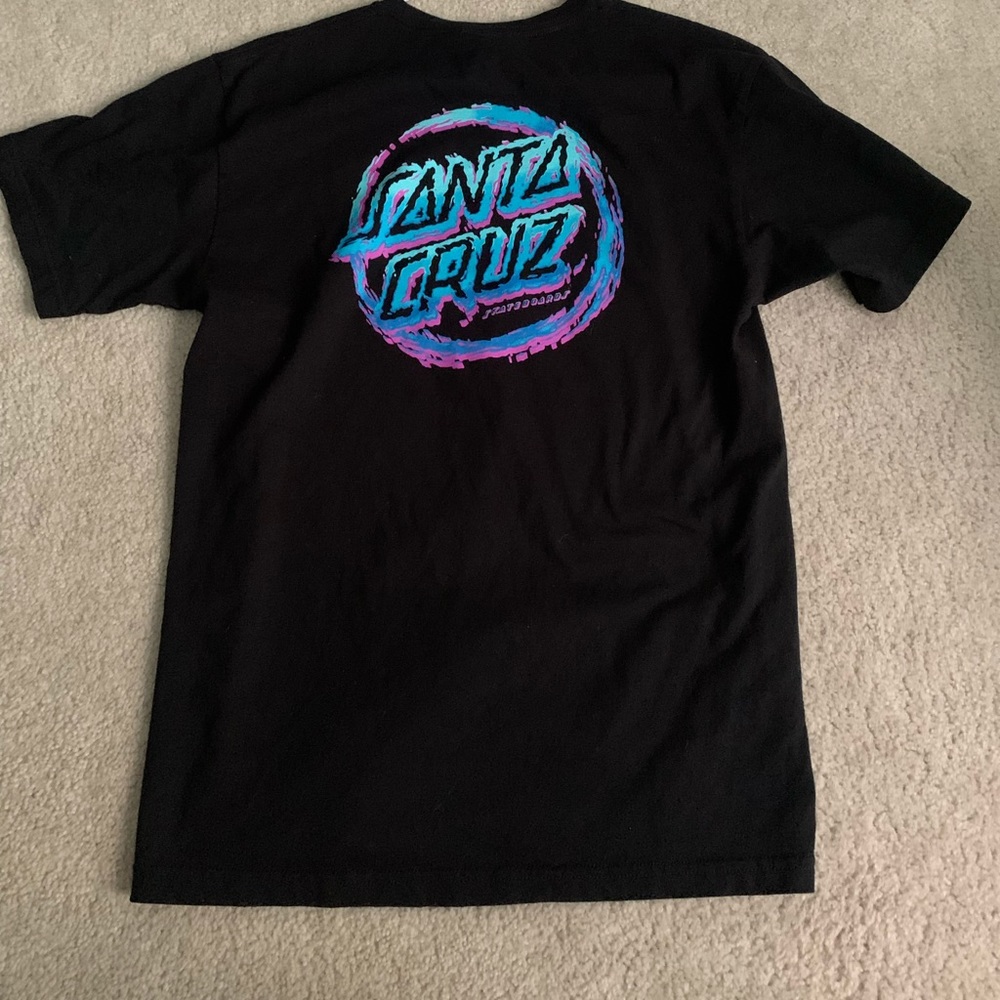 Santa Cruz Throwdown Dot Black T-Shirt